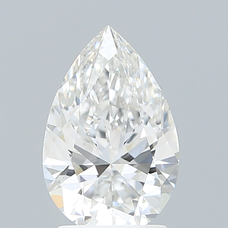 2.08 Carat Pear Shaped, Ideal Cut, E Color, VVS2 Clarity, IGI Certified Lab Grown Diamond