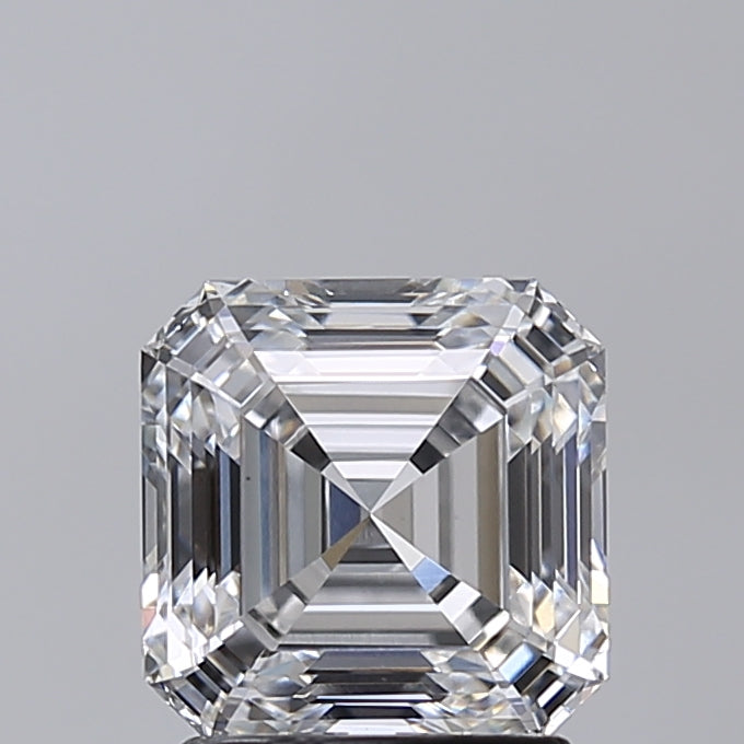 2.01 Carat Asscher Shaped, Very Good Cut, E Color, VS1 Clarity, IGI Certified Lab Grown Diamond