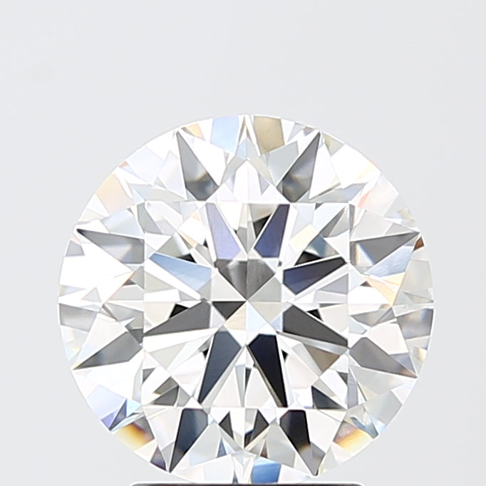 3.06 Carat Round Shaped, Ideal Cut, F Color, VVS2 Clarity, IGI Certified Lab Grown Diamond