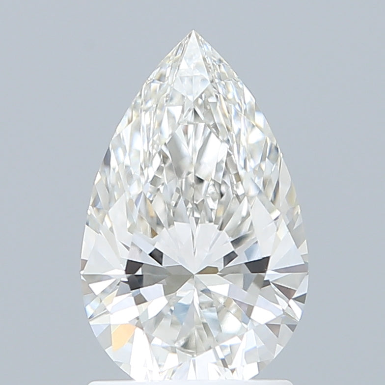 1.55 Carat Pear Shaped, Ideal Cut, F Color, VVS1 Clarity, IGI Certified Lab Grown Diamond