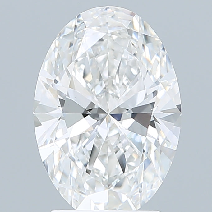 2.59 Carat Oval Shaped, Ideal Cut, E Color, VVS2 Clarity, IGI Certified Lab Grown Diamond