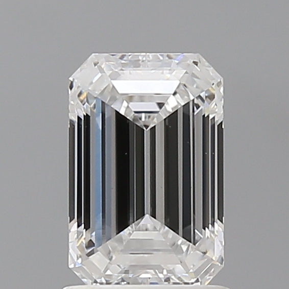 1.51 Carat Emerald Shaped, Ideal Cut, D Color, VVS2 Clarity, IGI Certified Lab Grown Diamond