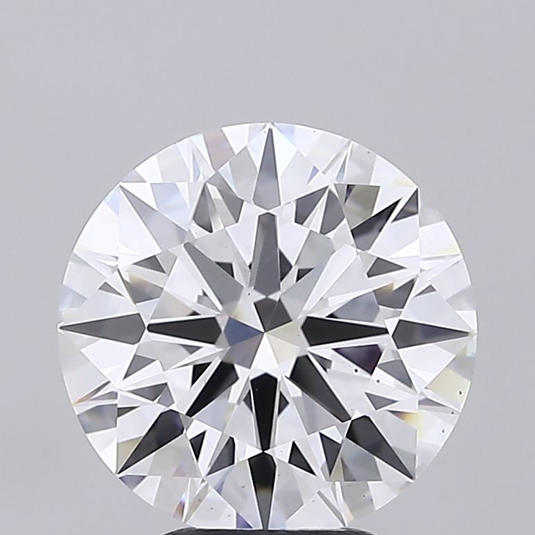 2.88 Carat Round Shaped, Ideal Cut, D Color, VS1 Clarity, IGI Certified Lab Grown Diamond