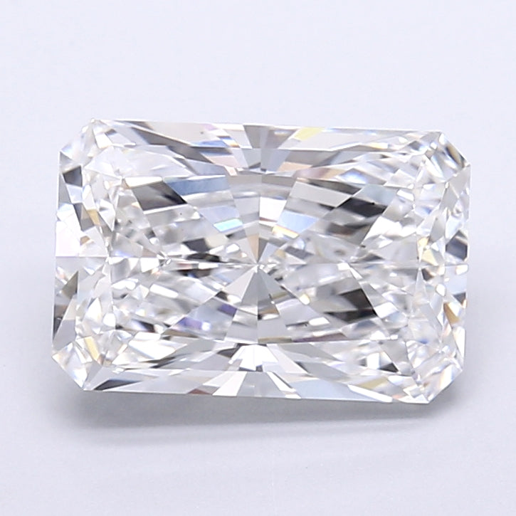 4.07 Carat Radiant Shaped, Very Good Cut, D Color, VS1 Clarity, IGI Certified Lab Grown Diamond