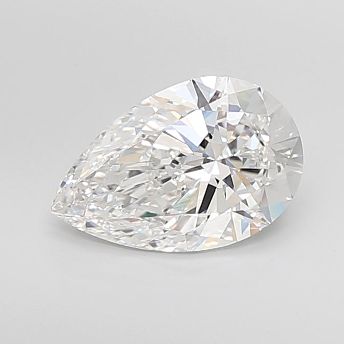 4.04 Carat Pear Shaped, Ideal Cut, E Color, VVS2 Clarity, IGI Certified Lab Grown Diamond