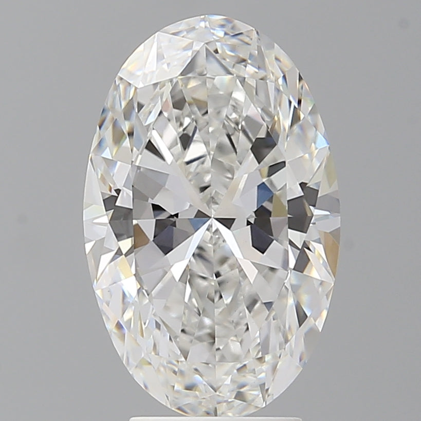 4.10 Carat Oval Shaped, Ideal Cut, E Color, VVS2 Clarity, IGI Certified Lab Grown Diamond