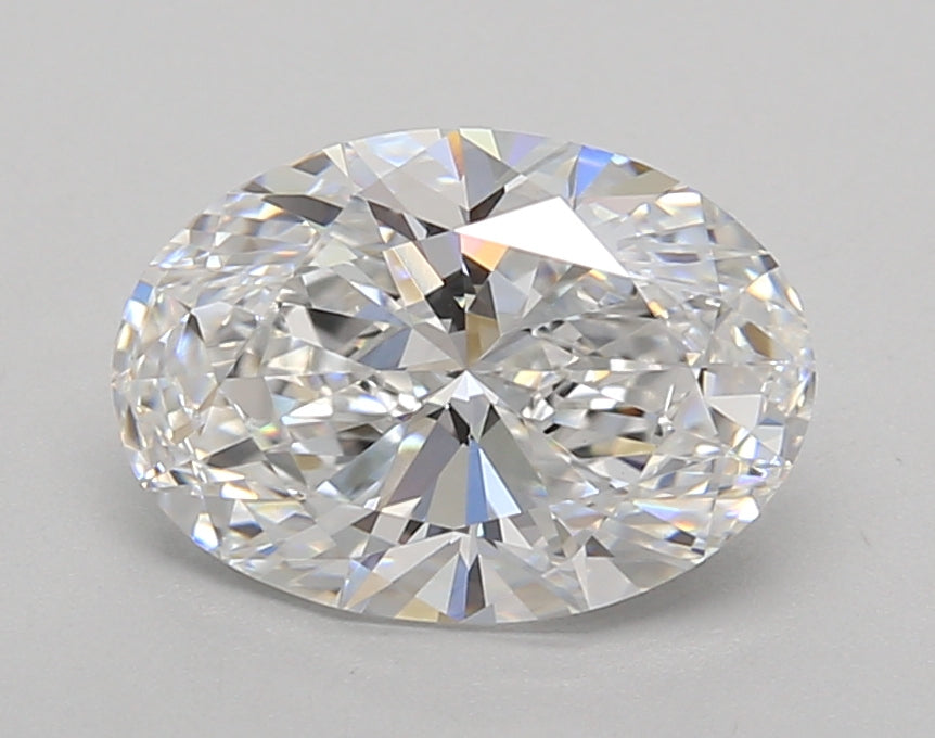 2.03 Carat Oval Shaped, Excellent Cut, D Color, VVS2 Clarity, IGI Certified Lab Grown Diamond