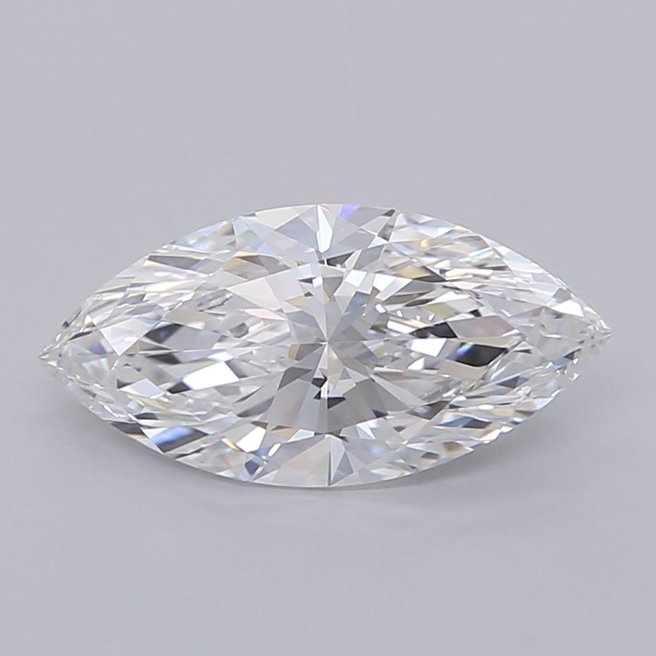 2.53 Carat Marquise Shaped, Ideal Cut, E Color, VVS2 Clarity, IGI Certified Lab Grown Diamond