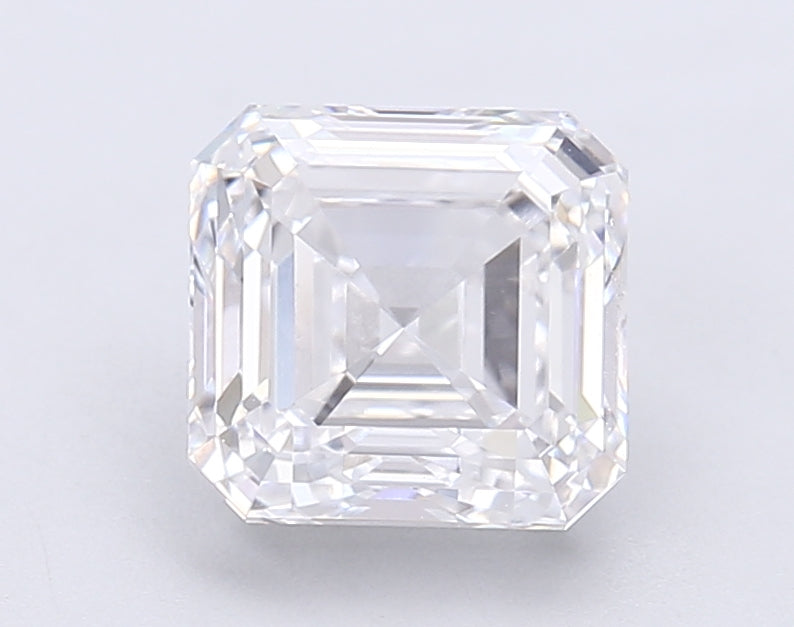 2.81 Carat Asscher Shaped, Very Good Cut, D Color, VVS1 Clarity, IGI Certified Lab Grown Diamond