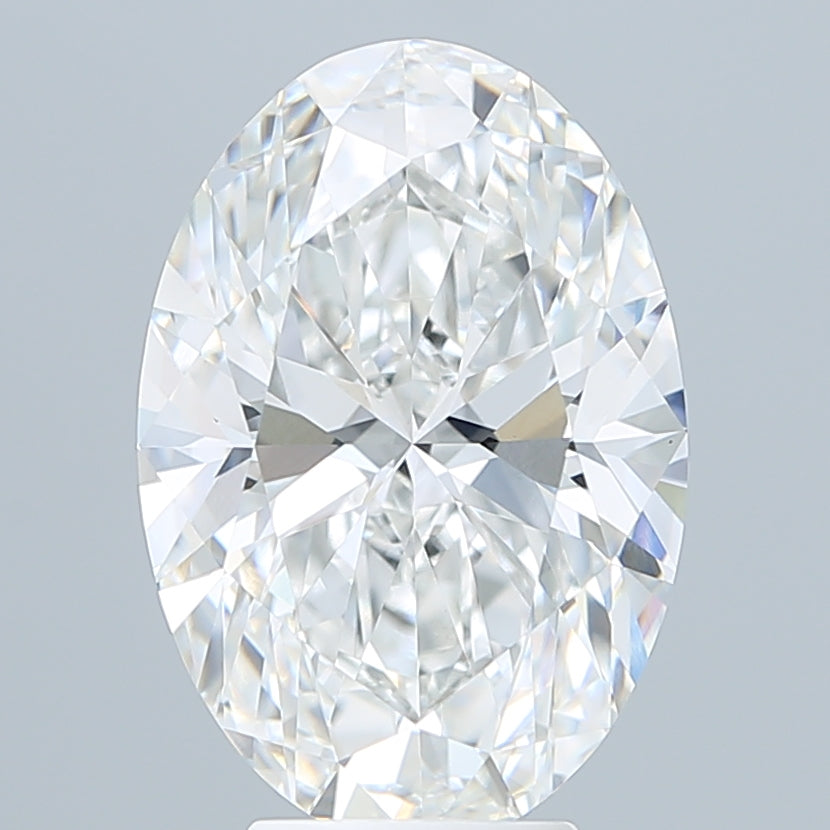 5.57 Carat Oval Shaped, Ideal Cut, E Color, VVS2 Clarity, IGI Certified Lab Grown Diamond