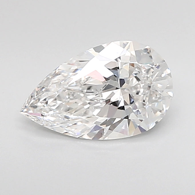 1.55 Carat Pear Shaped, Very Good Cut, D Color, VS1 Clarity, IGI Certified Lab Grown Diamond