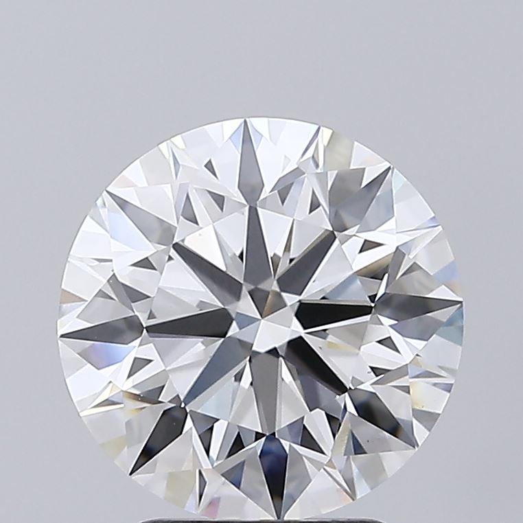3.16 Carat Round Shaped, Ideal Cut, E Color, VVS2 Clarity, IGI Certified Lab Grown Diamond