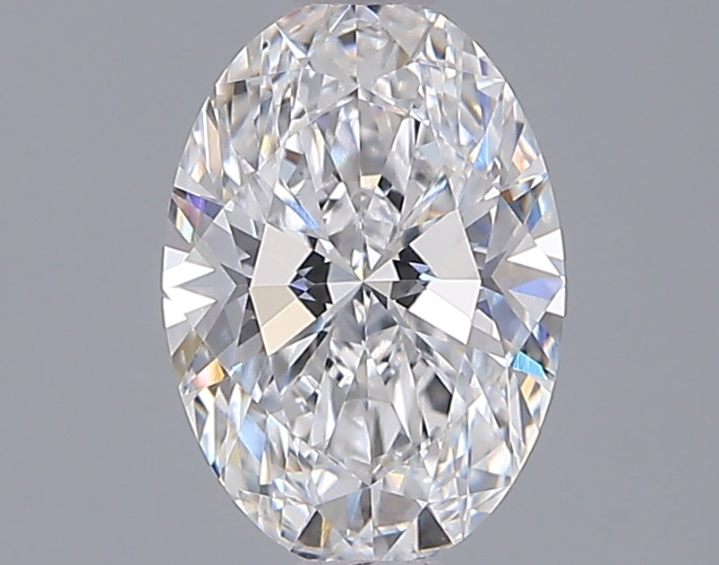 1.55 Carat Oval Shaped, Ideal Cut, D Color, VVS2 Clarity, IGI Certified Lab Grown Diamond