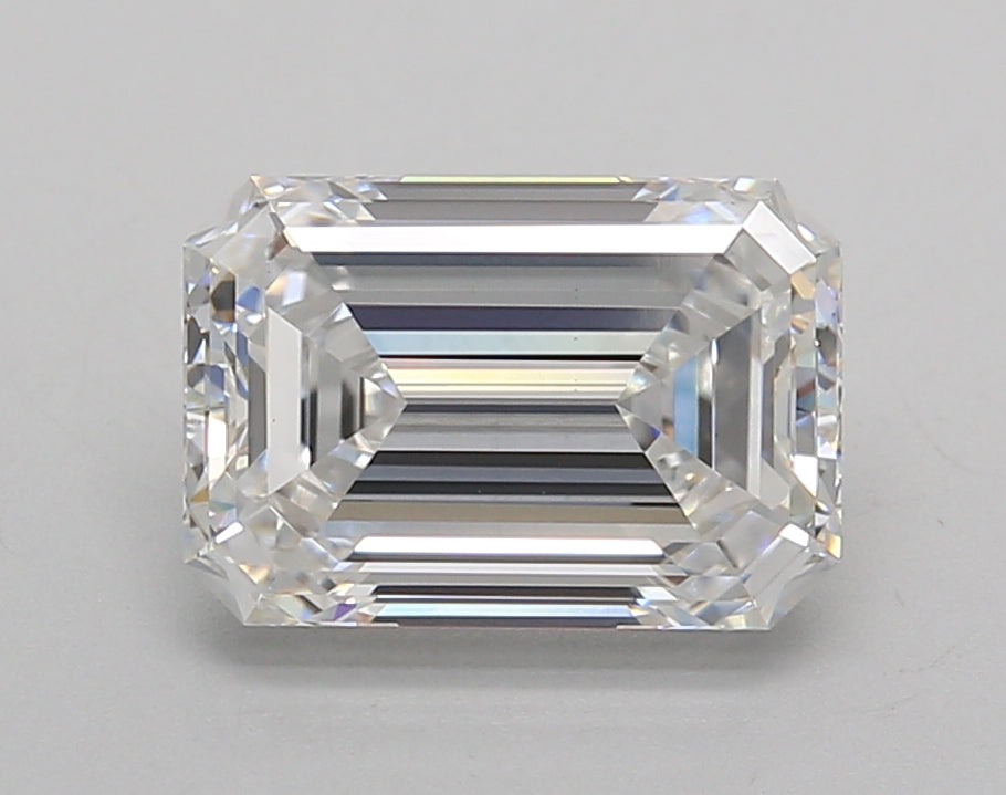 2.52 Carat Emerald Shaped, Very Good Cut, E Color, VVS2 Clarity, IGI Certified Lab Grown Diamond