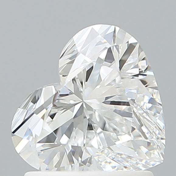 1.30 Carat Heart Shaped, Ideal Cut, D Color, VVS1 Clarity, IGI Certified Lab Grown Diamond