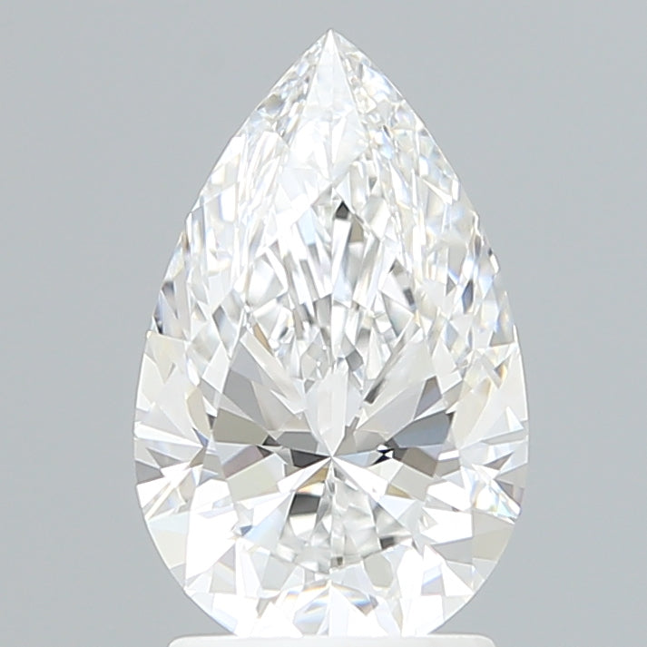 2.10 Carat Pear Shaped, Ideal Cut, E Color, VVS2 Clarity, IGI Certified Lab Grown Diamond