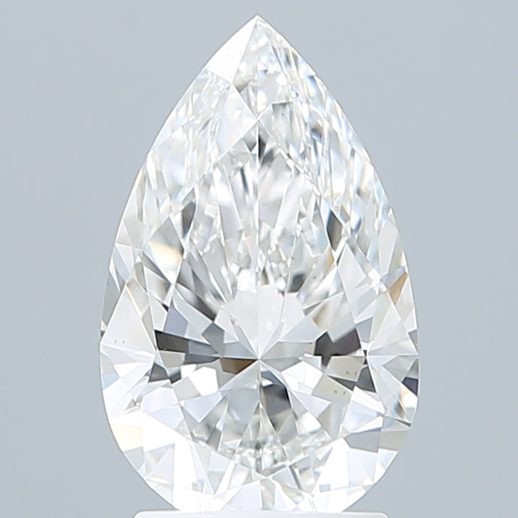 2.28 Carat Pear Shaped, Excellent Cut, F Color, VVS2 Clarity, IGI Certified Lab Grown Diamond