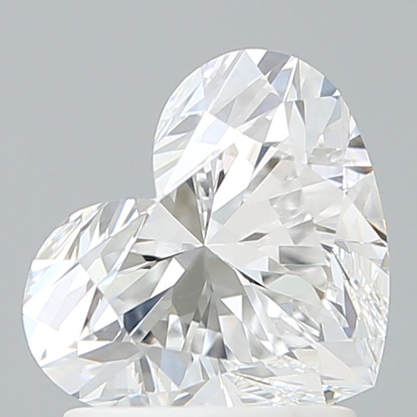 1.60 Carat Heart Shaped, Ideal Cut, D Color, VVS2 Clarity, IGI Certified Lab Grown Diamond