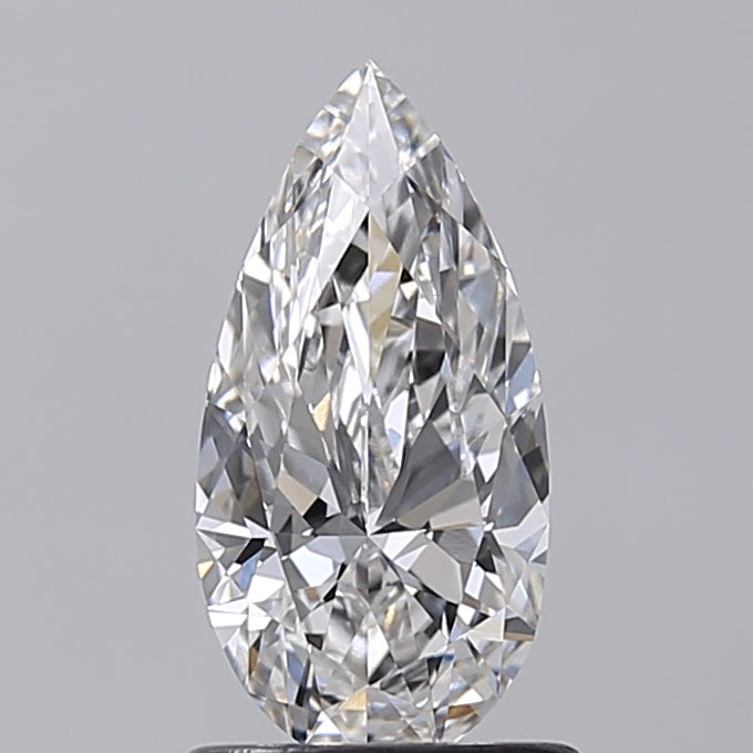 1.02 Carat Pear Shaped, Ideal Cut, F Color, VVS1 Clarity, IGI Certified Lab Grown Diamond