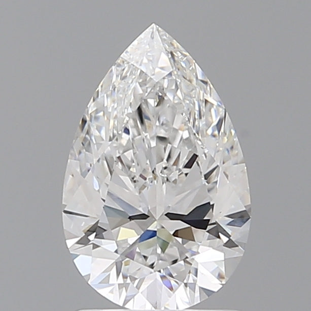 1.59 Carat Pear Shaped, Ideal Cut, D Color, VVS2 Clarity, IGI Certified Lab Grown Diamond