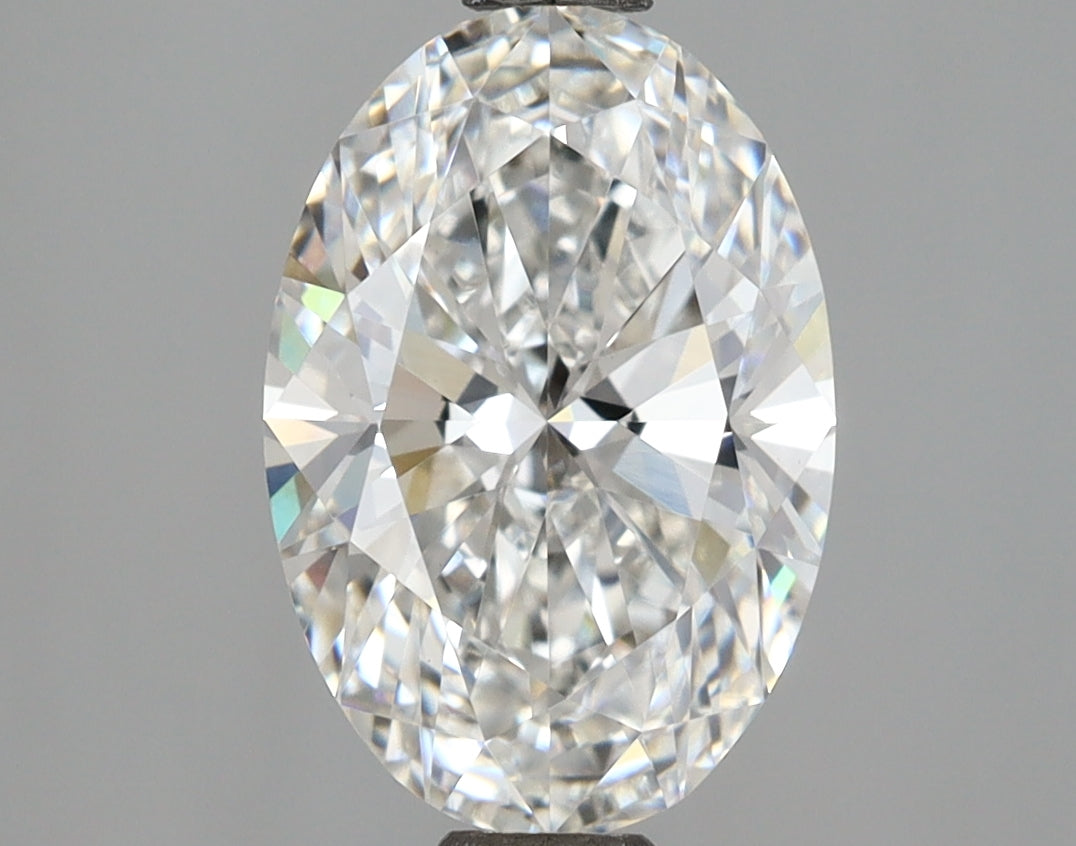 2.57 Carat Oval Shaped, Ideal Cut, E Color, VVS2 Clarity, IGI Certified Lab Grown Diamond
