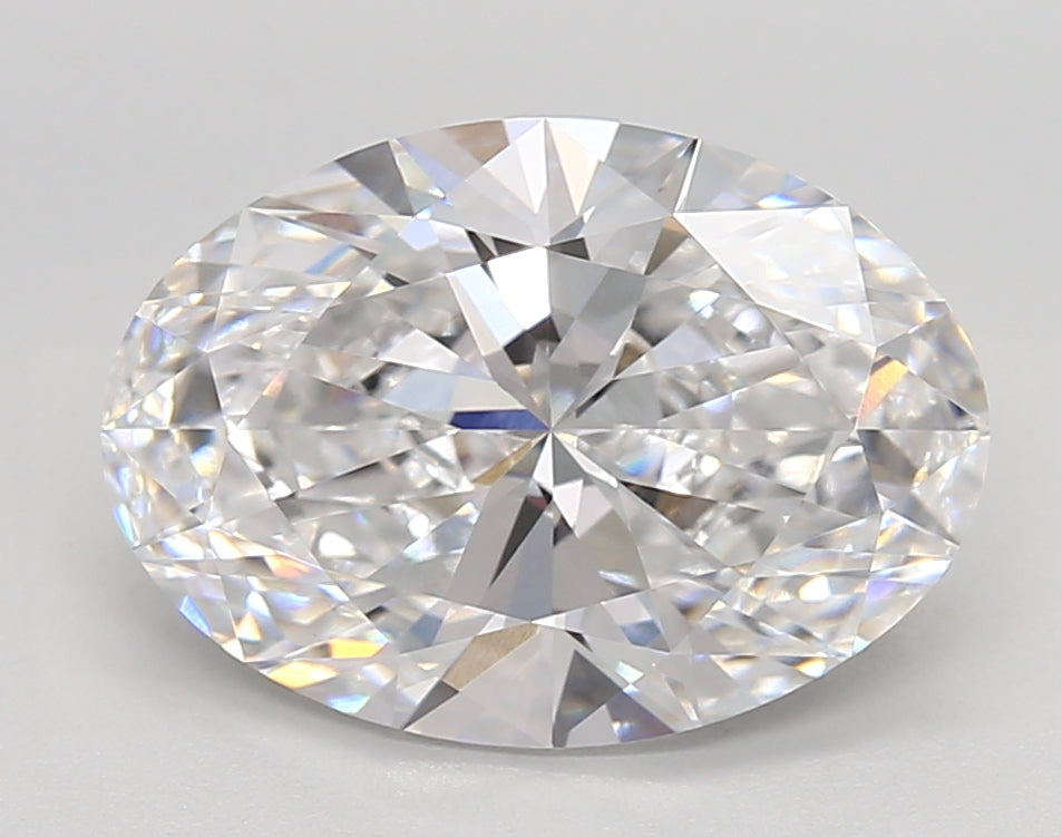 4.03 Carat Oval Shaped, Very Good Cut, D Color, VVS1 Clarity, IGI Certified Lab Grown Diamond
