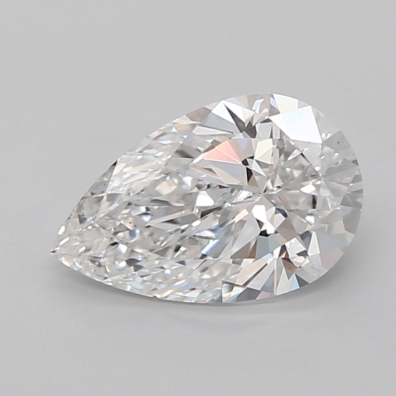 2.02 Carat Pear Shaped, Ideal Cut, D Color, VS1 Clarity, IGI Certified Lab Grown Diamond