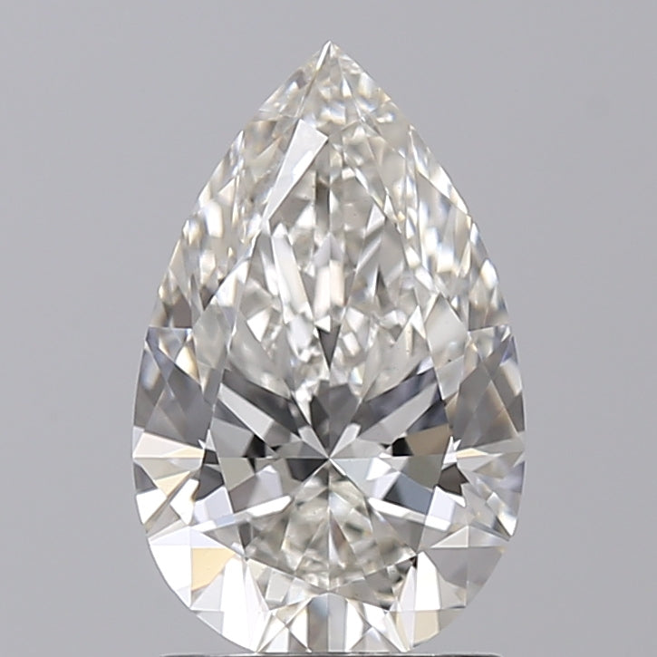 1.70 Carat Pear Shaped, Ideal Cut, H Color, VS1 Clarity, IGI Certified Lab Grown Diamond