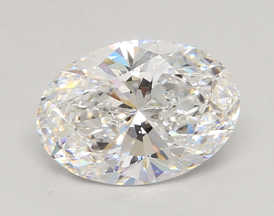 3.06 Carat Oval Shaped, Ideal Cut, D Color, VVS2 Clarity, IGI Certified Lab Grown Diamond