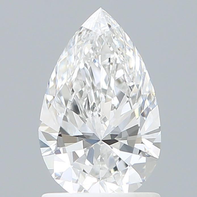 1.23 Carat Pear Shaped, Excellent Cut, E Color, VVS2 Clarity, IGI Certified Lab Grown Diamond