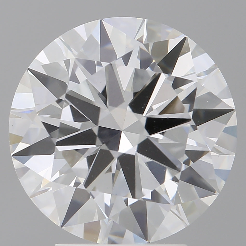 4.01 Carat Round Shaped, Ideal Cut, F Color, VVS2 Clarity, IGI Certified Lab Grown Diamond