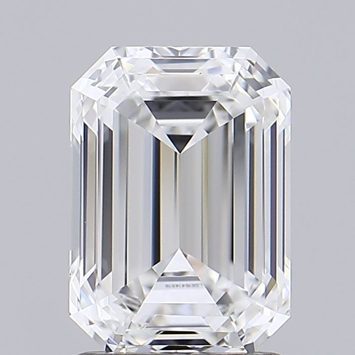 1.70 Carat Emerald Shaped, Ideal Cut, E Color, VVS1 Clarity, IGI Certified Lab Grown Diamond