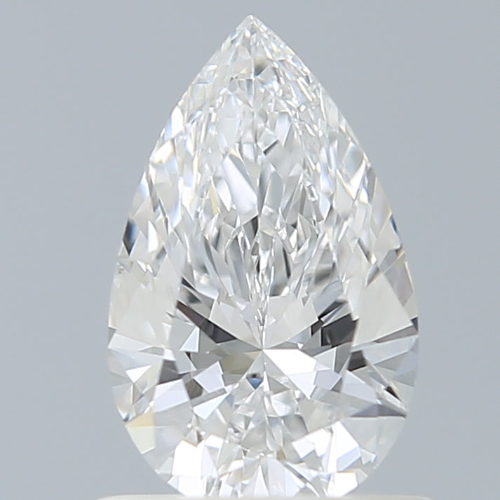 0.90 Carat Pear Shaped, Ideal Cut, D Color, VS1 Clarity, IGI Certified Lab Grown Diamond