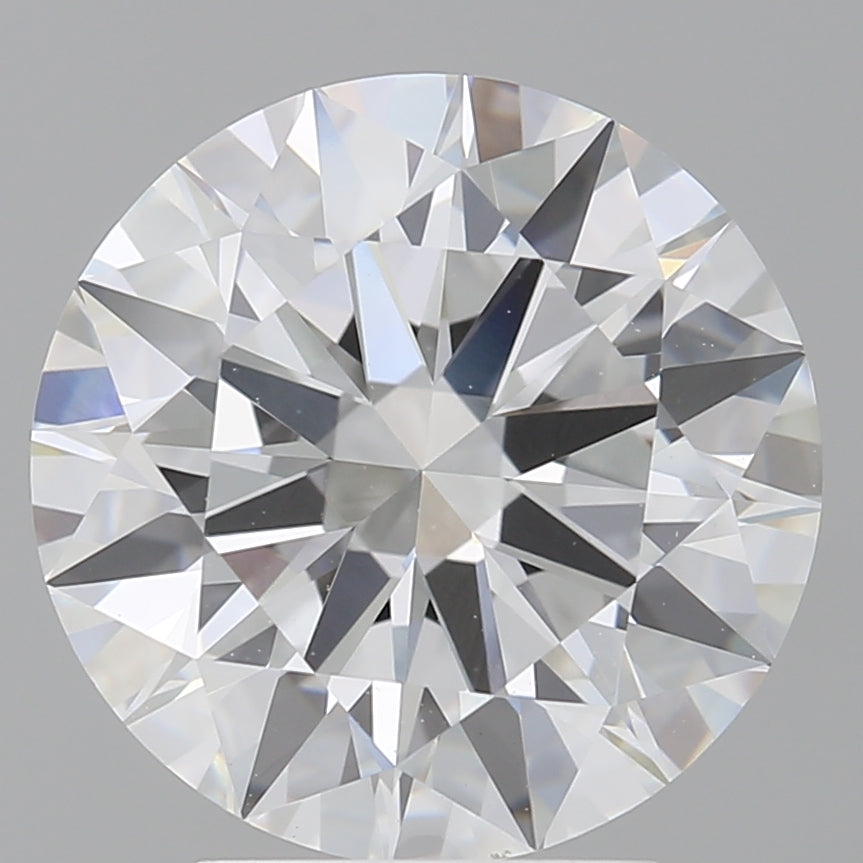 4.01 Carat Round Shaped, Ideal Cut, E Color, VVS2 Clarity, IGI Certified Lab Grown Diamond