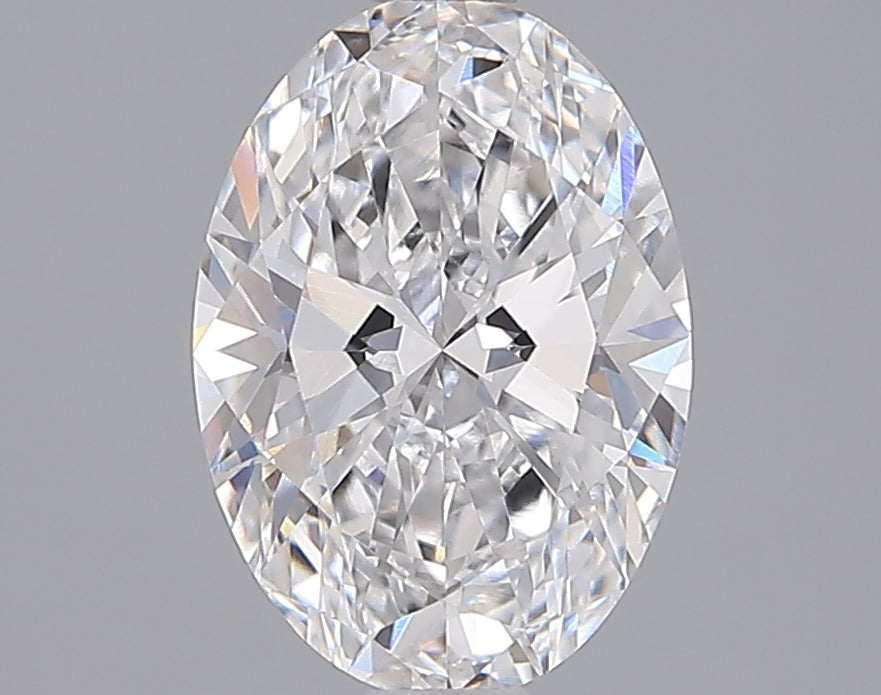 2.05 Carat Oval Shaped, Ideal Cut, D Color, VVS2 Clarity, IGI Certified Lab Grown Diamond