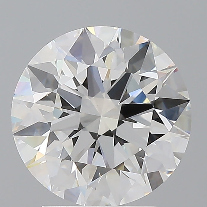 3.05 Carat Round Shaped, Ideal Cut, E Color, VVS2 Clarity, IGI Certified Lab Grown Diamond