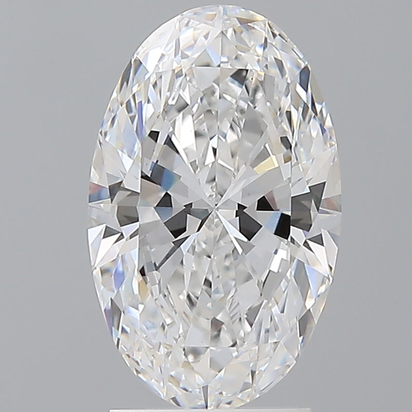 2.54 Carat Oval Shaped, Ideal Cut, D Color, VS1 Clarity, IGI Certified Lab Grown Diamond