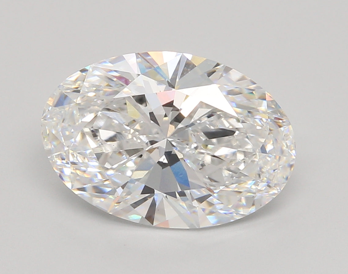 5.02 Carat Oval Shaped, Ideal Cut, D Color, VS1 Clarity, IGI Certified Lab Grown Diamond