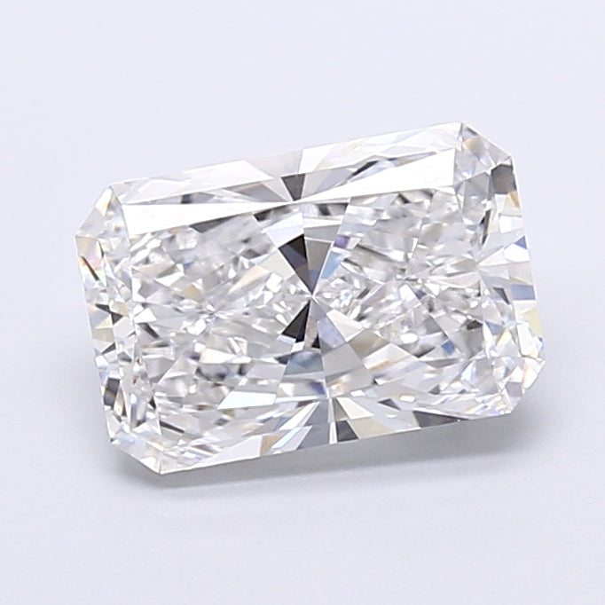 3.65 Carat Radiant Shaped, Very Good Cut, E Color, VVS2 Clarity, IGI Certified Lab Grown Diamond