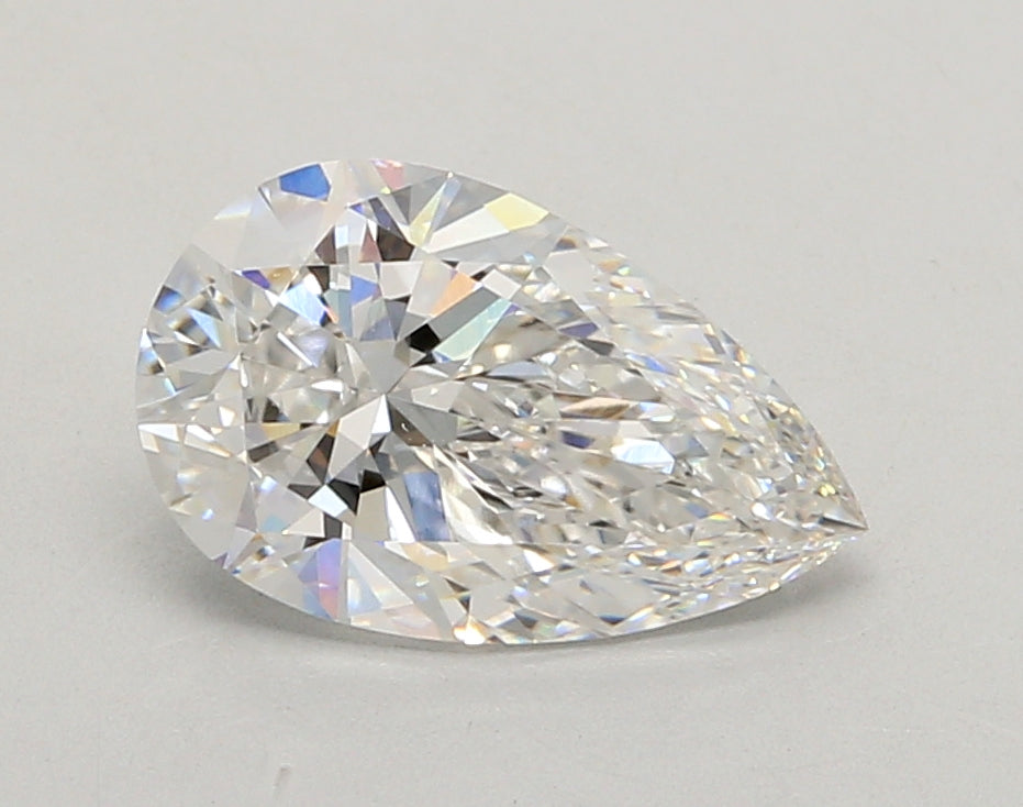 2.05 Carat Pear Shaped, Ideal Cut, E Color, VVS1 Clarity, IGI Certified Lab Grown Diamond