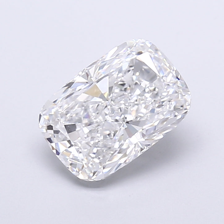 3.17 Carat Cushion Shaped, Very Good Cut, D Color, VVS2 Clarity, IGI Certified Lab Grown Diamond