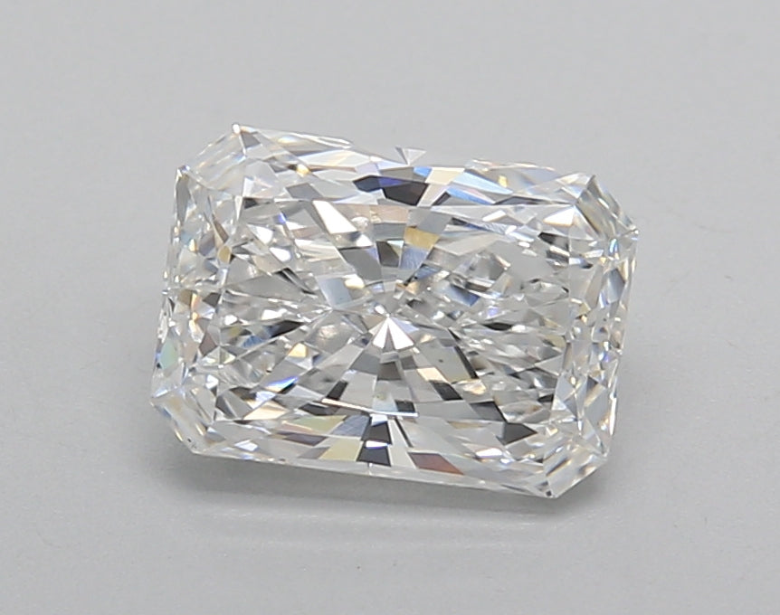 1.52 Carat Radiant Shaped, Very Good Cut, E Color, VS1 Clarity, IGI Certified Lab Grown Diamond