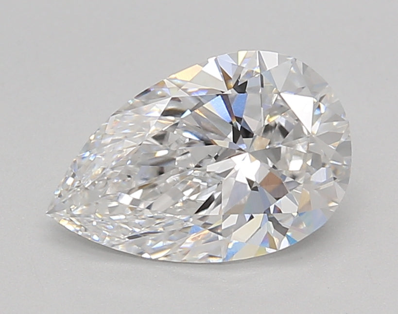 1.51 Carat Pear Shaped, Ideal Cut, D Color, VVS2 Clarity, IGI Certified Lab Grown Diamond