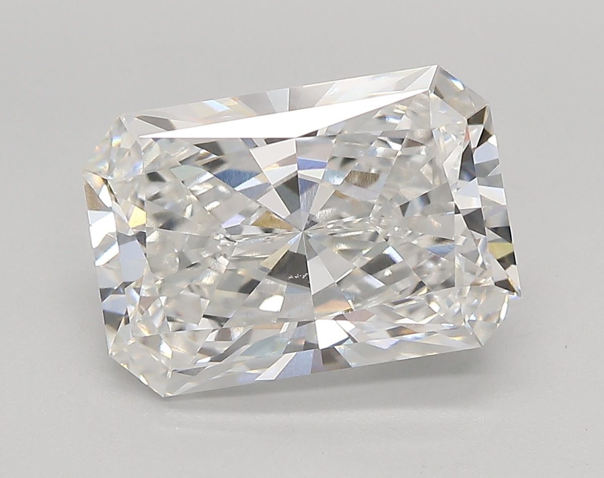 4.10 Carat Radiant Shaped, Very Good Cut, E Color, VVS1 Clarity, IGI Certified Lab Grown Diamond