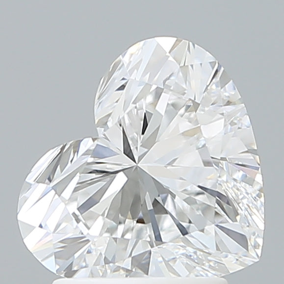 2.09 Carat Heart Shaped, Excellent Cut, D Color, VVS2 Clarity, IGI Certified Lab Grown Diamond