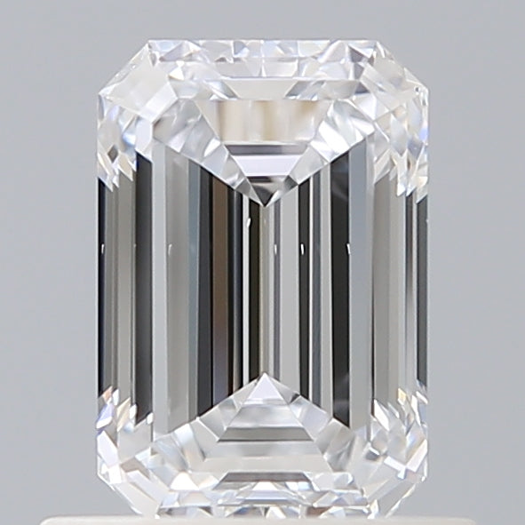 0.90 Carat Emerald Shaped, Ideal Cut, D Color, VS2 Clarity, IGI Certified Lab Grown Diamond
