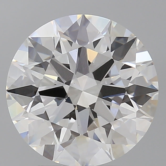 4.10 Carat Round Shaped, Ideal Cut, E Color, VVS2 Clarity, IGI Certified Lab Grown Diamond