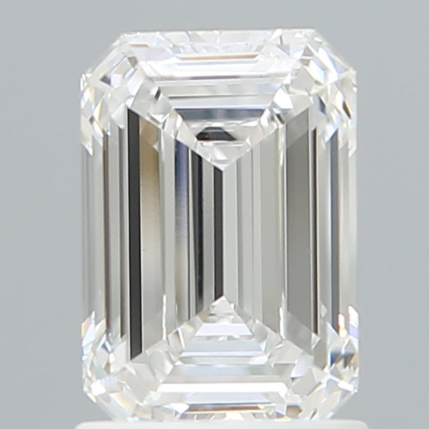 1.56 Carat Emerald Shaped, Ideal Cut, D Color, VVS2 Clarity, IGI Certified Lab Grown Diamond