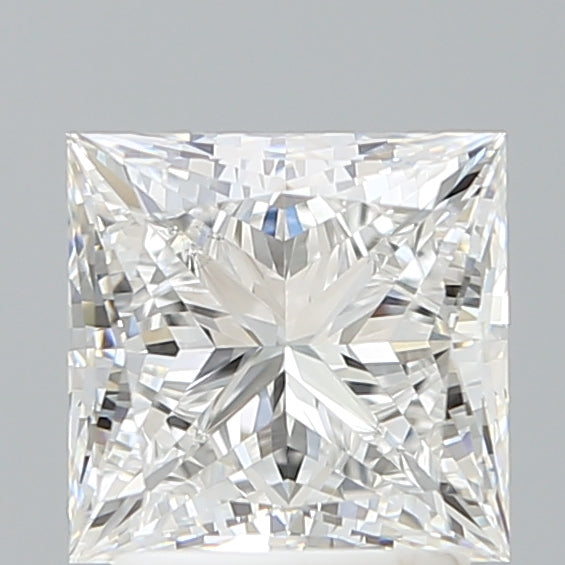 2.25 Carat Princess Shaped, Ideal Cut, E Color, VVS2 Clarity, IGI Certified Lab Grown Diamond