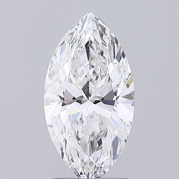 1.53 Carat Marquise Shaped, Ideal Cut, D Color, VS1 Clarity, IGI Certified Lab Grown Diamond